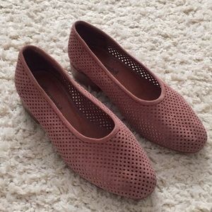 Jeffrey Campbell nude perforated flats